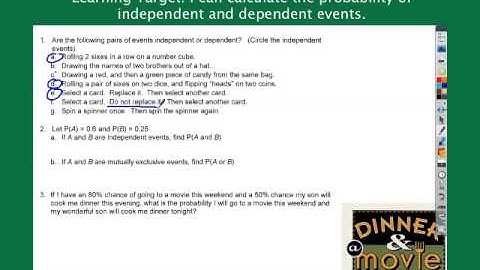 Independent and Dependent Events Clip.mp4