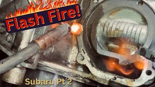 Welding Explosion! Intense Bolt Extraction! Will it FAIL? Subaru Legacy Outback 2.2 2.5