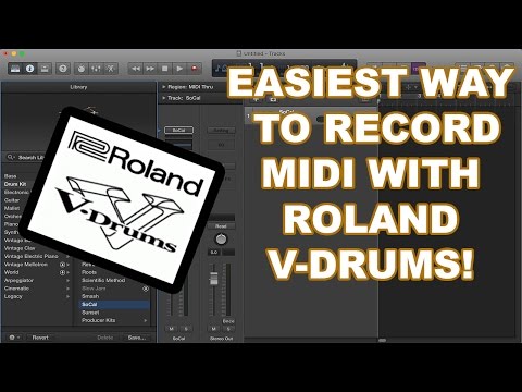 САМЫЙ ПРОСТОЙ способ записать MIDI-файл ROLAND V-DRUMS в LOGIC PRO X!