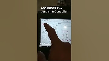 A robot teach pendant is a handheld control device