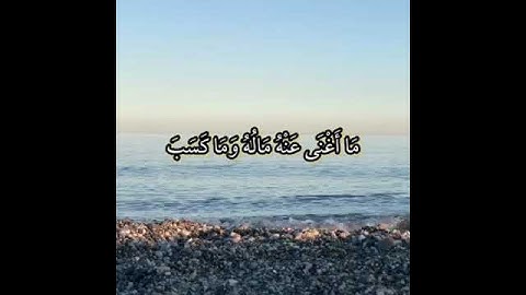 سورة المسد ( القارئ حسام الدين عبادي)
