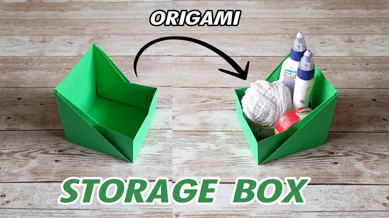 STORAGE BOX|HOW TO MAKE STORAGE BOX TUTORIAL|STEP BY STEP FOLDING #box ...