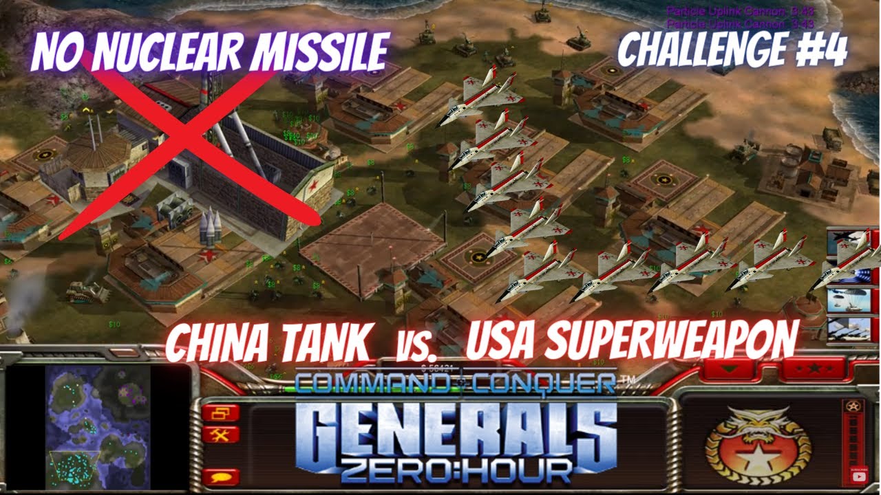 Zero Hour China Tank Challenge #4 – vs USA Super Weapon (Hard Difficulty)
