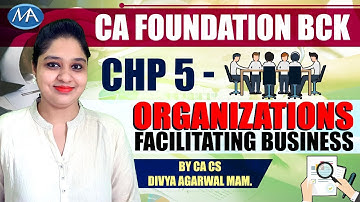 CA Foundation BCK II Organizations Facilating Business Chapter 5