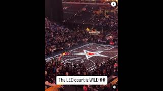 The LED court during the all star game was crazy! #allstar #nba
