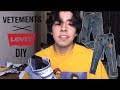 VETEMENTS X LEVI'S RECONSTRUCTED DENIM DIY (HOW TO EASILY TAPER YOUR PANTS!)
