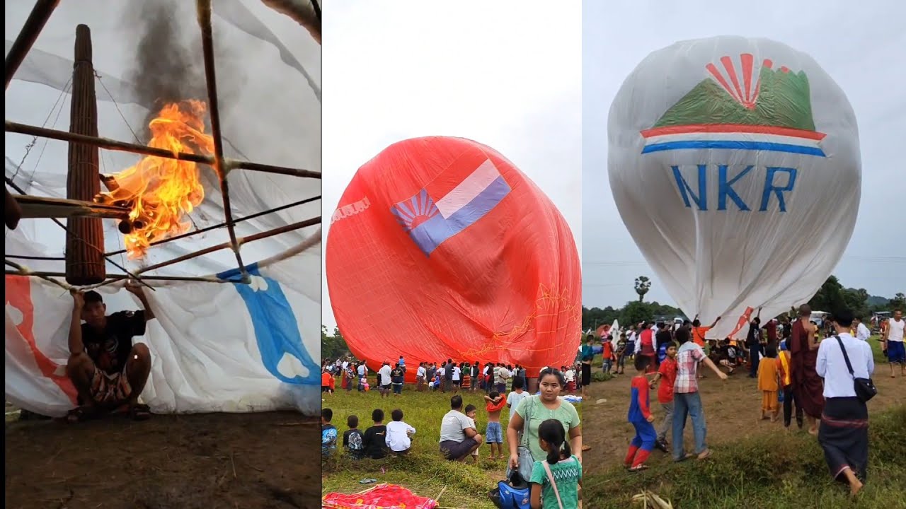 နောင်ခလှိုင် စုပေါင်းမဟာ ဘုံကထိန် မီးပုံးလွတ်တင်များ😘😘