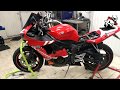 Yamaha YZF-R6 Снятие переднего колеса