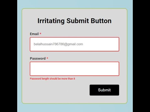 Irritating Submit Button😀😀😀