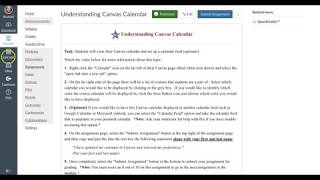 Understanding Canvas Calendar