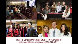 Rutgers SGS Newark RBHS | About Us | Podcast 1 of 3