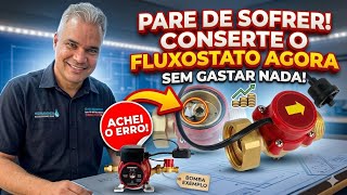 Pressurizador NÃO LIGA ou NÃO DESLIGA? Aprenda a consertar o FLUXOSTATO! 🛠️