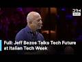 Jeff Bezos Talks Tech Future, AI, Space Revolution at Italian Tech Week With John Elkann | AI1G