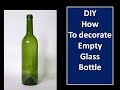 DIY | decorate empty wine bottle with white cement | room decor,home decor DIY | decorate empty wine bottle with white cement | room decor,home decor