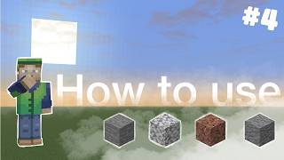 How to Use Stone, Diorite, Granite, and Andesite in Minecraft