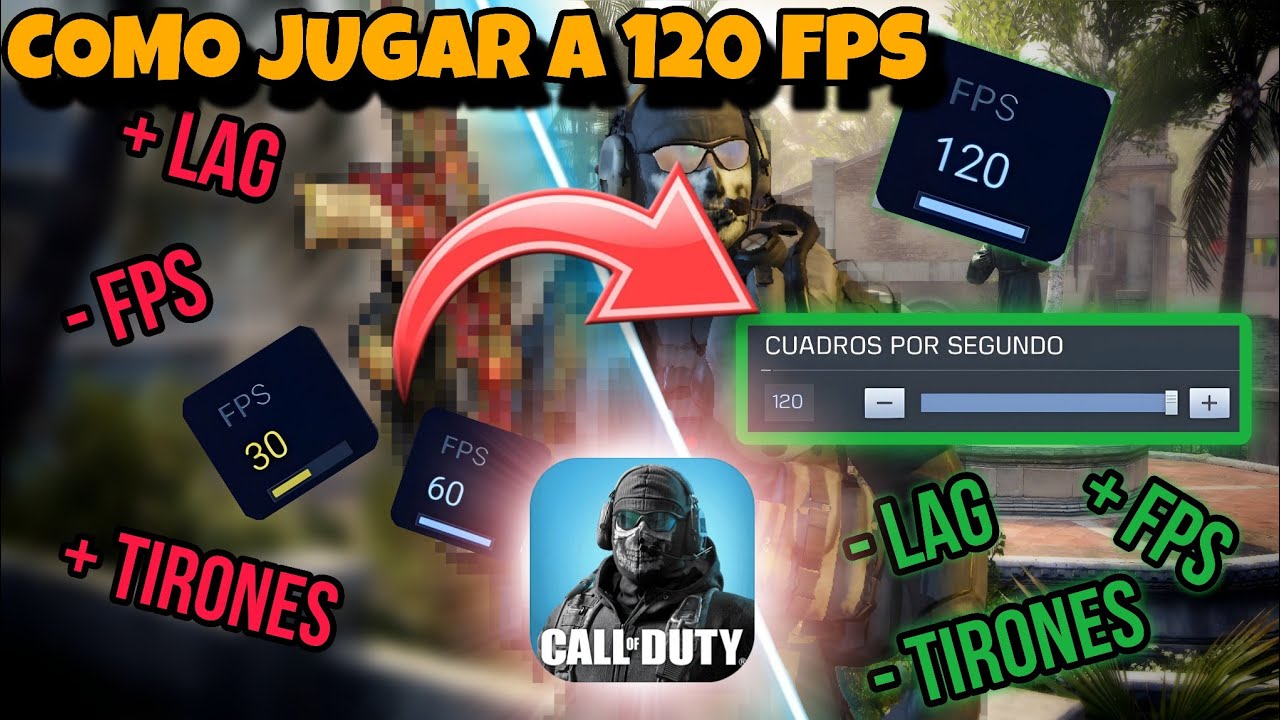 🔥 Cómo TENER 120FPS EN COD MOBILE 🤯 de [60FPS a 120FPS]🔥*Root* (Android ...
