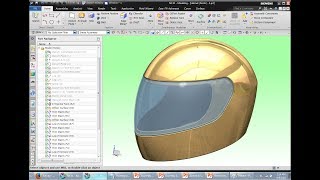 NX CAD Advanced : Helmet Design with ClassA Surfacing