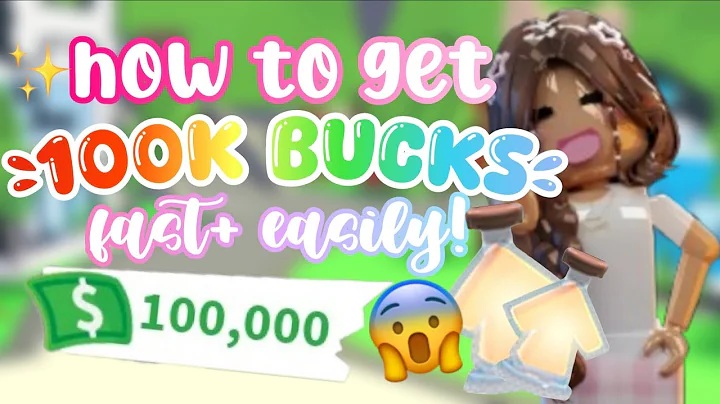 ✨how to get 100k+ BUCKS in ADOPT ME *fast and easy* 💵🍓