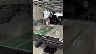 Installing The Floor Insulation