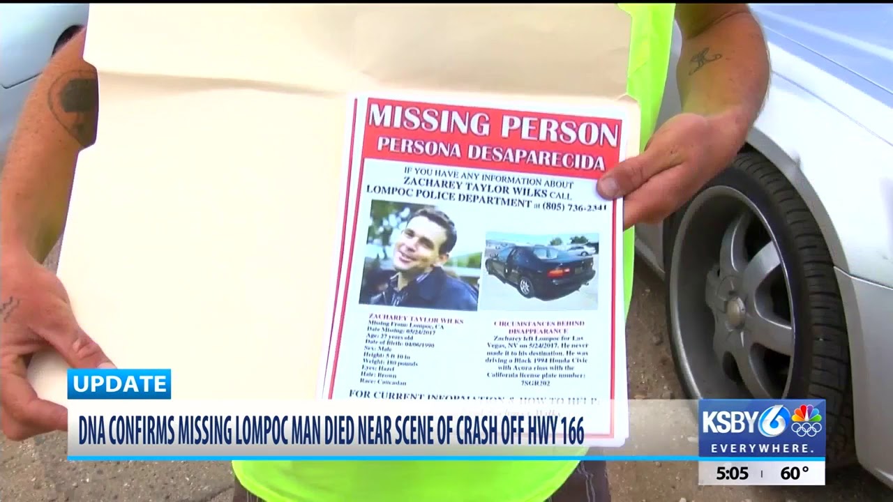 DNA confirms missing Lompoc man died near scene of crash off Hwy 166 ...