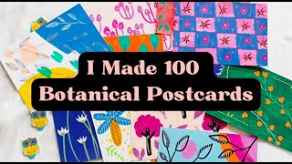 100-Day Art Challenge 2024 | Botanical Art Postcard Tour