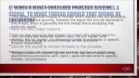 Final VidOs Threading Issues