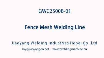 Fence Mesh Welding Line GWC2500B-01
