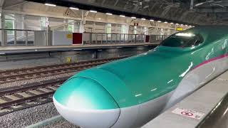JR奥津軽いまべつ駅で北海道新幹線を見る