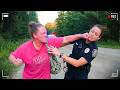 Psycho Woman Attacks Cops Then Steals Their Car