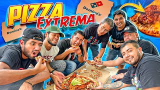 HICIMOS UNA PIZZA CON TODOS LOS INGREDIENTES DE DOMINO’S PIZZA 🍕 😋