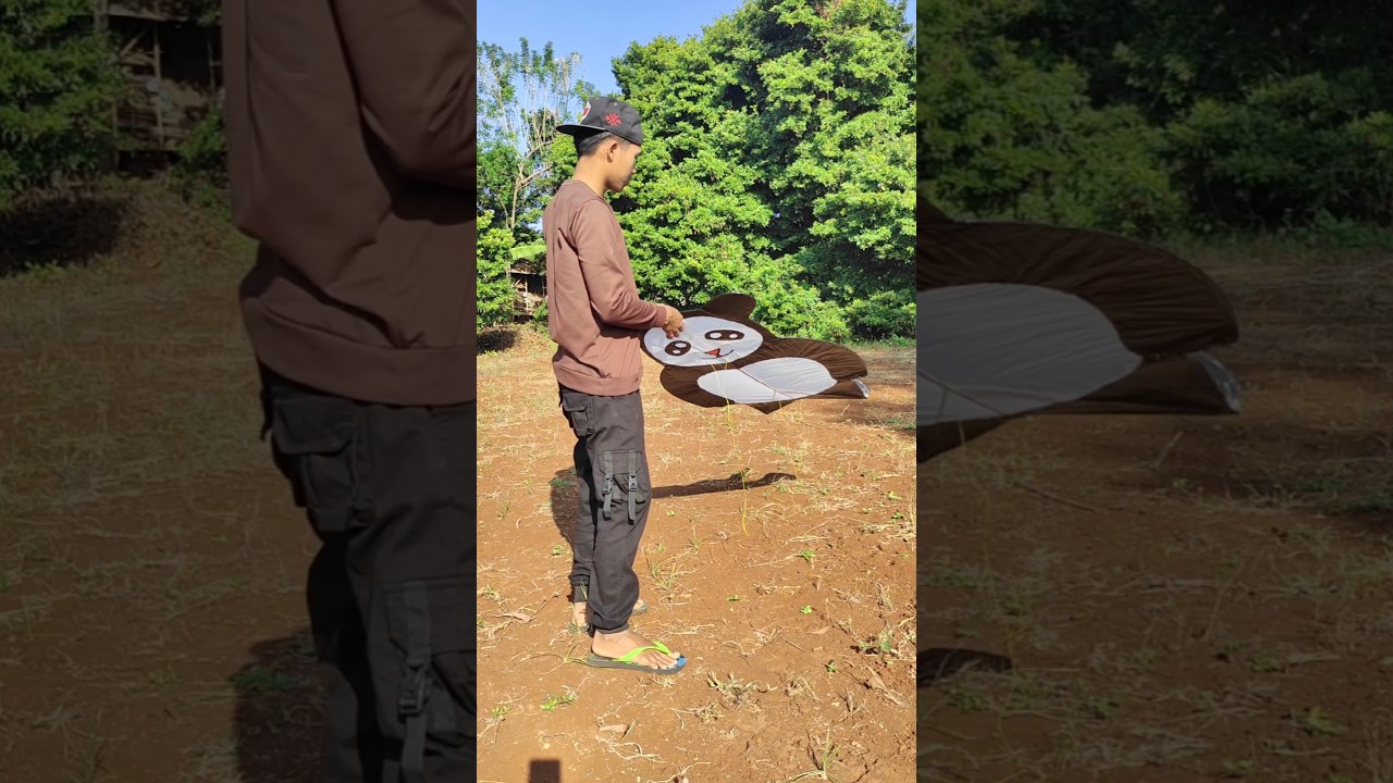 LAYANGAN PANDA IMUT NGAMBUN 