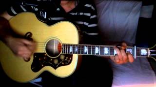 Video thumbnail of "Wenn es Nacht wird in Harlem ~ Manuela ~ Cover Gibson SJ-200 TV & Bluesharp"