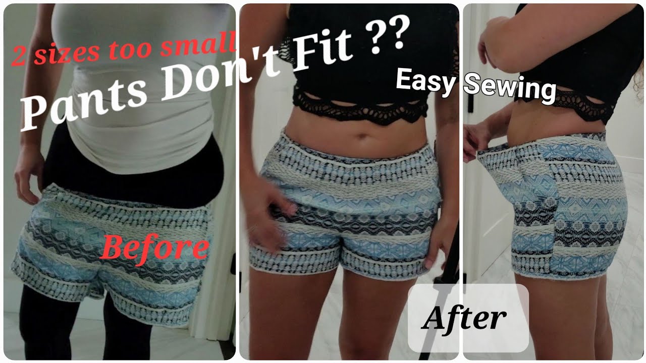 Increase Pants Sizes. Easy Alteration.. - YouTube