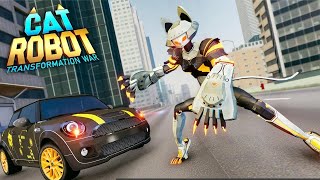 Cat Robot Car Game - Car Robot War | Kieu Huong screenshot 5