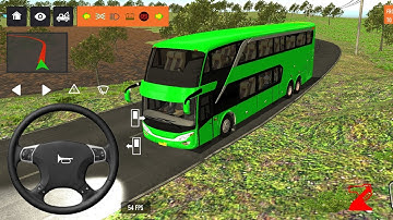2025 new coach bus simulator 💥 || indonesia bus simulator part-221 #bus #game #simulator #comman  