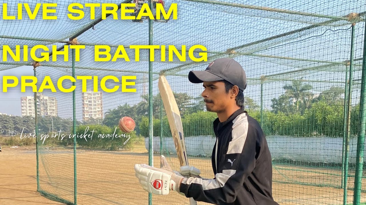 Live#52 Day32 Night Cricket Practice (32/100) - YouTube