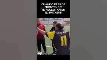 Cuando eres de frontend pero te necesitan en el backend