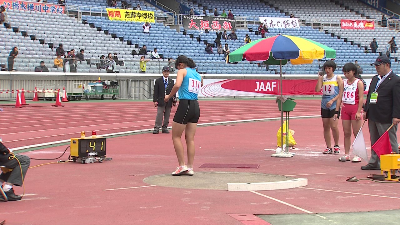 B 女子砲丸投 決勝1位 第47回ジュニアオリンピック Youtube B 女子砲丸投 決勝1位 第47回ジュニアオリンピック Youtube