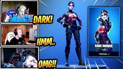 streamers react to new dark bomber skin fortnite epic funny moments fortnite battle royale duration 10 25 - new bomber skin fortnite