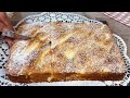 Locker, saftig und cremig in wenigen Minuten! Wunderbarer Apfelkuchen mit 2 Äpfeln, Rezept # 103