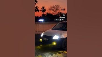 swift tri colour projector fog lamb   #swift #marutisuzuki #foglights