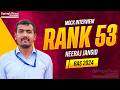 Mr. Neeraj Jangid | RAS-2024 | Rank-53 | Mock Interview | SpringBoard Academy