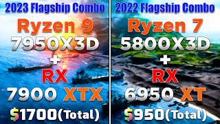 R9 7950X3D + RX 7900 XTX (2023) vs R7 5800X3D + RX 6950 XT (2022) | How Much is the Difference