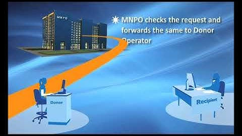 Mobile number portability process (English)