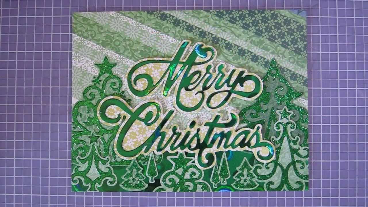 Merry christmas cutting die youtube