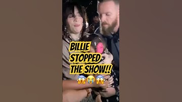 Billie Eilish STOPS Her Show to Hug a Little Girl ❤️ #billieeilish #shorts