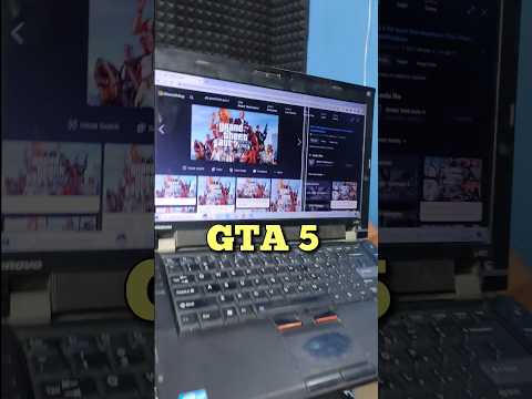 Playing GTA V on 10 Years Old Laptop? #shorts #youtubeshorts