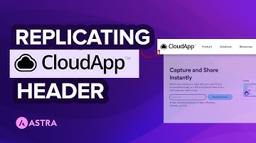 [Sneak Peek] Astra Header Builder | Designing the Header of Getcloudapp.com using Astra!