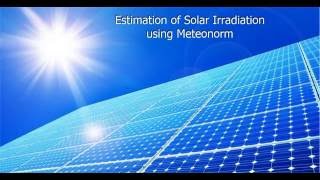 Estimating solar irradiation at any location using Meteonorm software screenshot 5