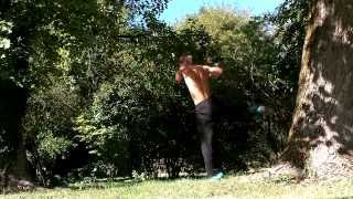 my training day - wall inward side flip